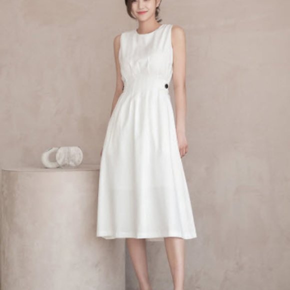 Kiesza Lyte A-Line White Formal Dress - Picture 8 of 16